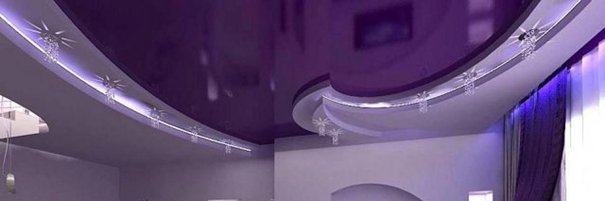 Натяжные потолки в гостиной Натяжные потолки в гостиной