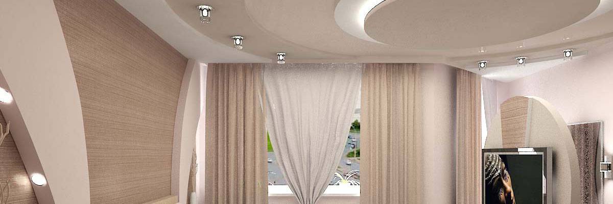 Криволинейные сложные многоуровневые натяжные потолки Криволинейные сложные многоуровневые натяжные потолки